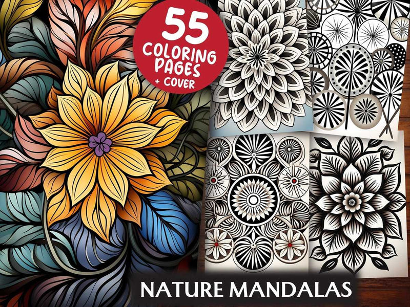 Nature Mandalas Coloring Books - CraftNest