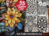 Nature Mandalas Coloring Books