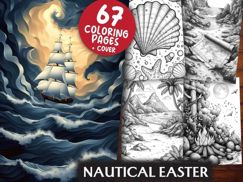 Nautical Easter Coloring Books - CraftNest