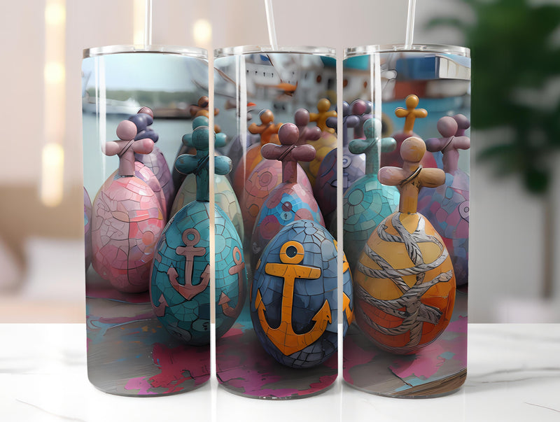 Nautical Easter 2 Tumbler Wrap - CraftNest