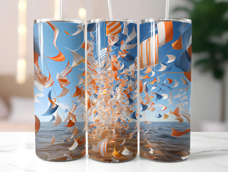 Nautical Spring 4 Tumbler Wrap - CraftNest