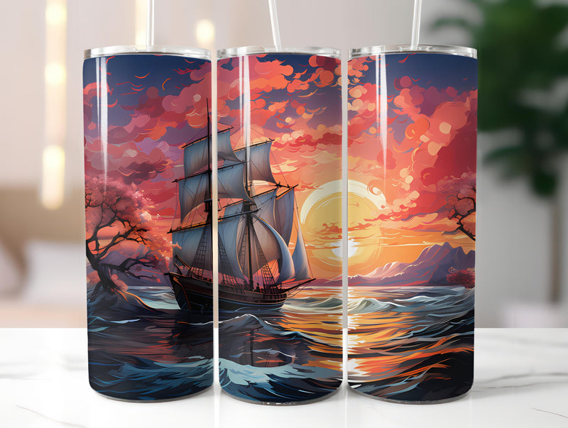 Nautical Spring 3 Tumbler Wrap - CraftNest