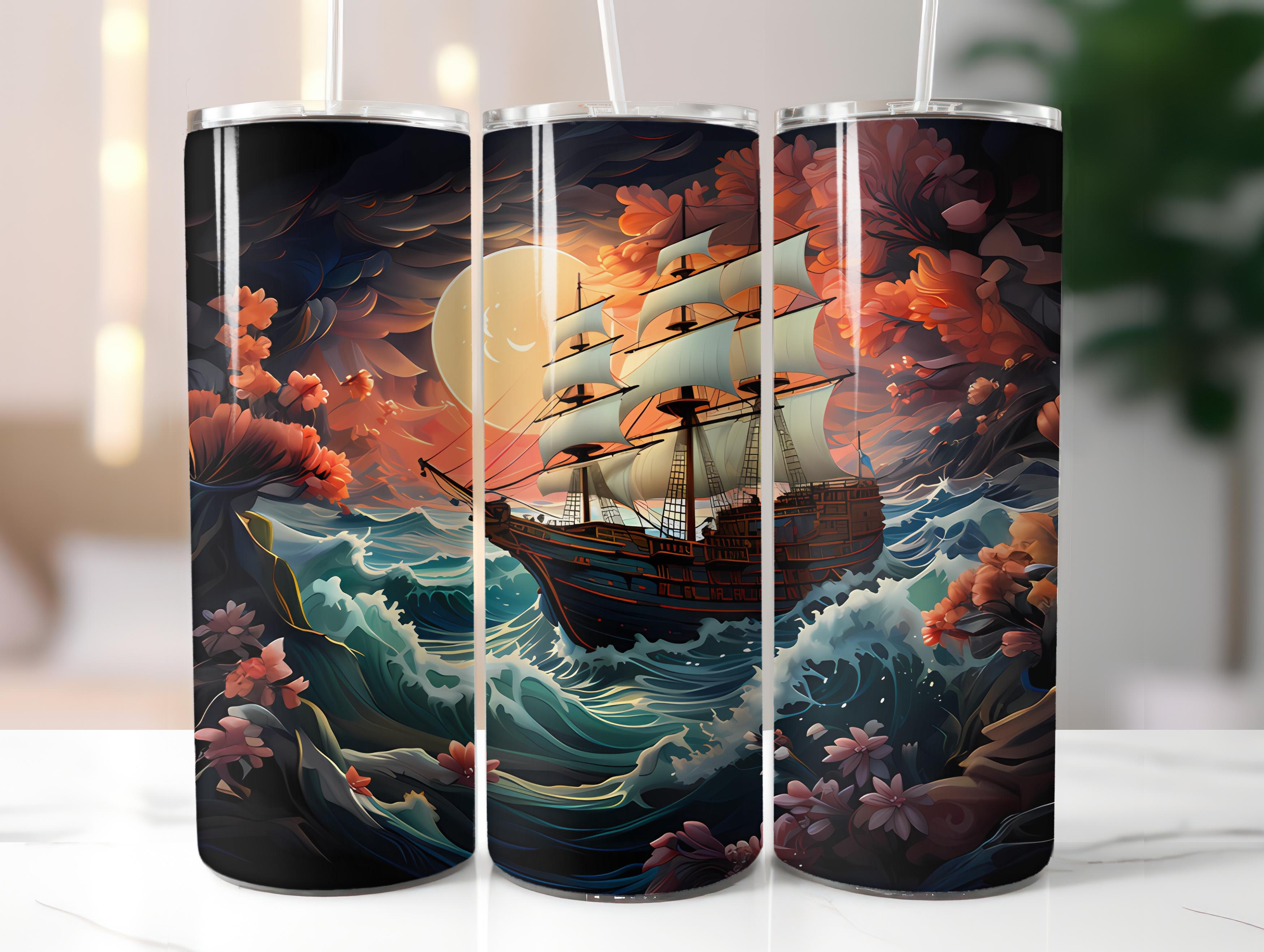 Nautical Spring 4 Tumbler Wrap - CraftNest