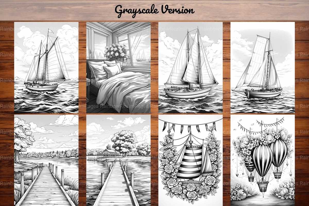 Nautical Spring Coloring Books - CraftNest