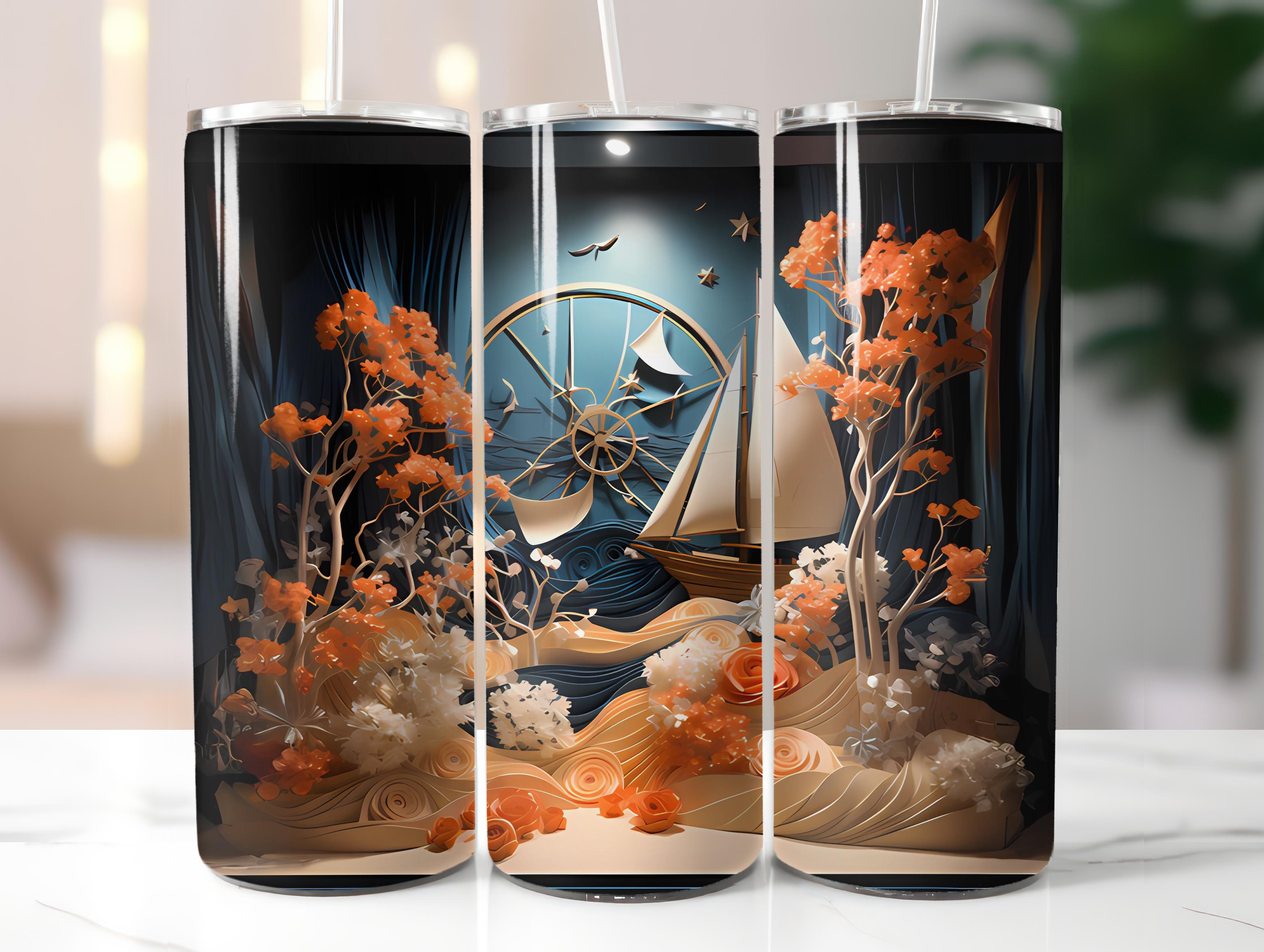 Nautical Spring 4 Tumbler Wrap - CraftNest