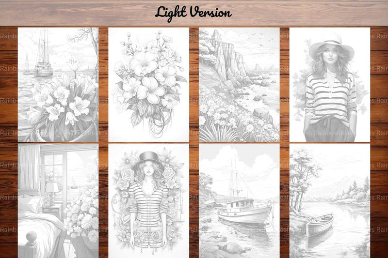 Nautical Spring Coloring Books - CraftNest