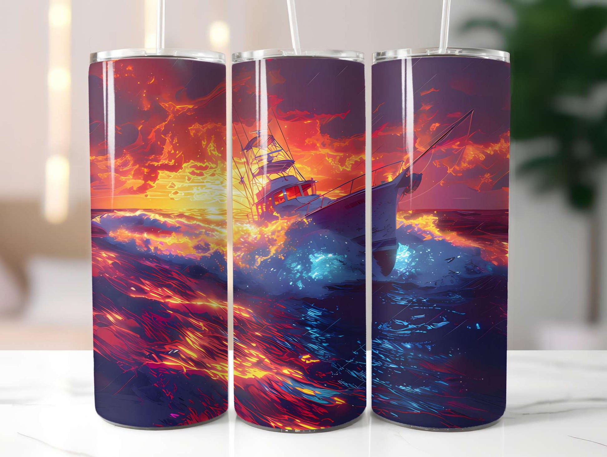 Nautical Summer 1 Tumbler Wrap - CraftNest - Digital Crafting and Art