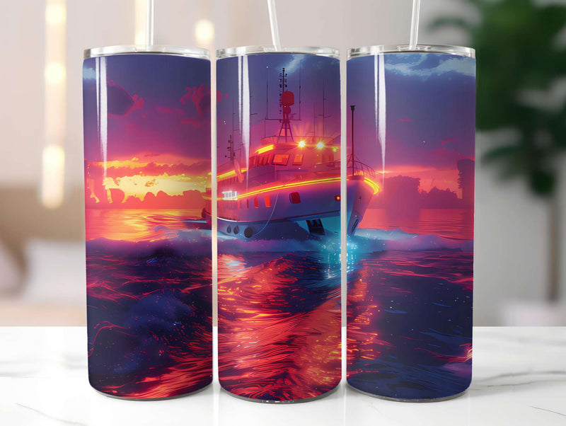 Nautical Summer 3 Tumbler Wrap - CraftNest - Digital Crafting and Art