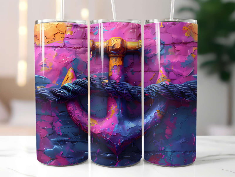 Nautical Summer 5 Tumbler Wrap - CraftNest - Digital Crafting and Art