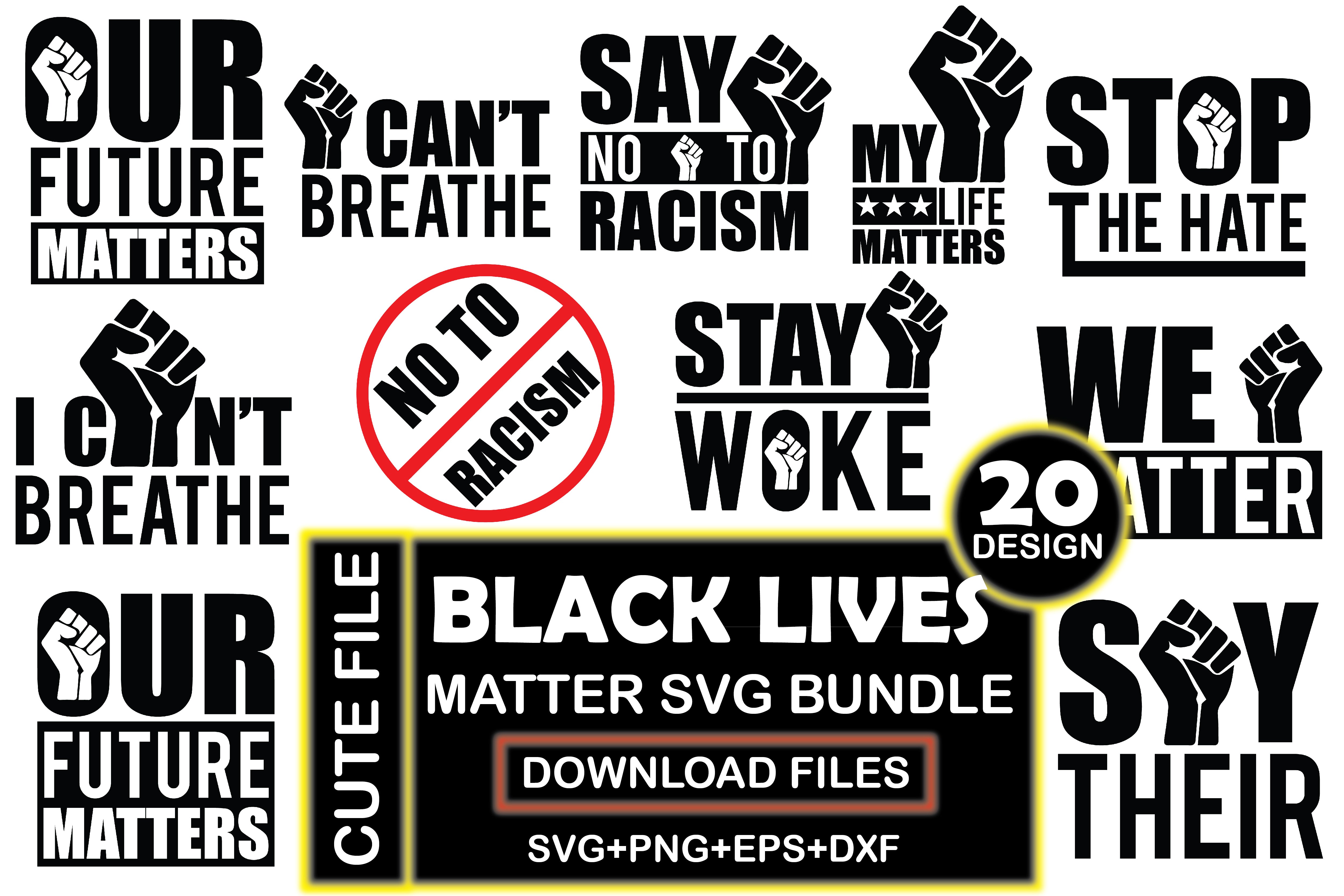 Black Lives Matter SVG Bundle 2 - CraftNest - Digital Crafting and Art