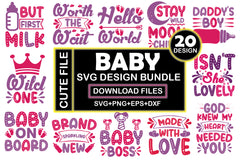 Baby SVG Bundle 11 - CraftNest - Digital Crafting and Art