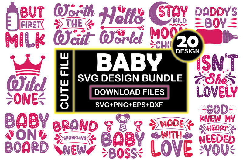 Baby SVG Bundle 11 - CraftNest - Digital Crafting and Art
