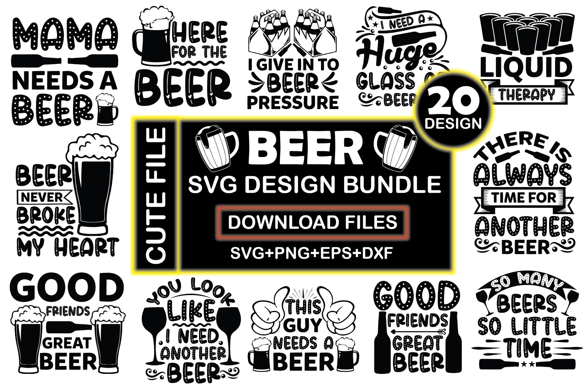 Beer SVG Bundle 17 - CraftNest - Digital Crafting and Art