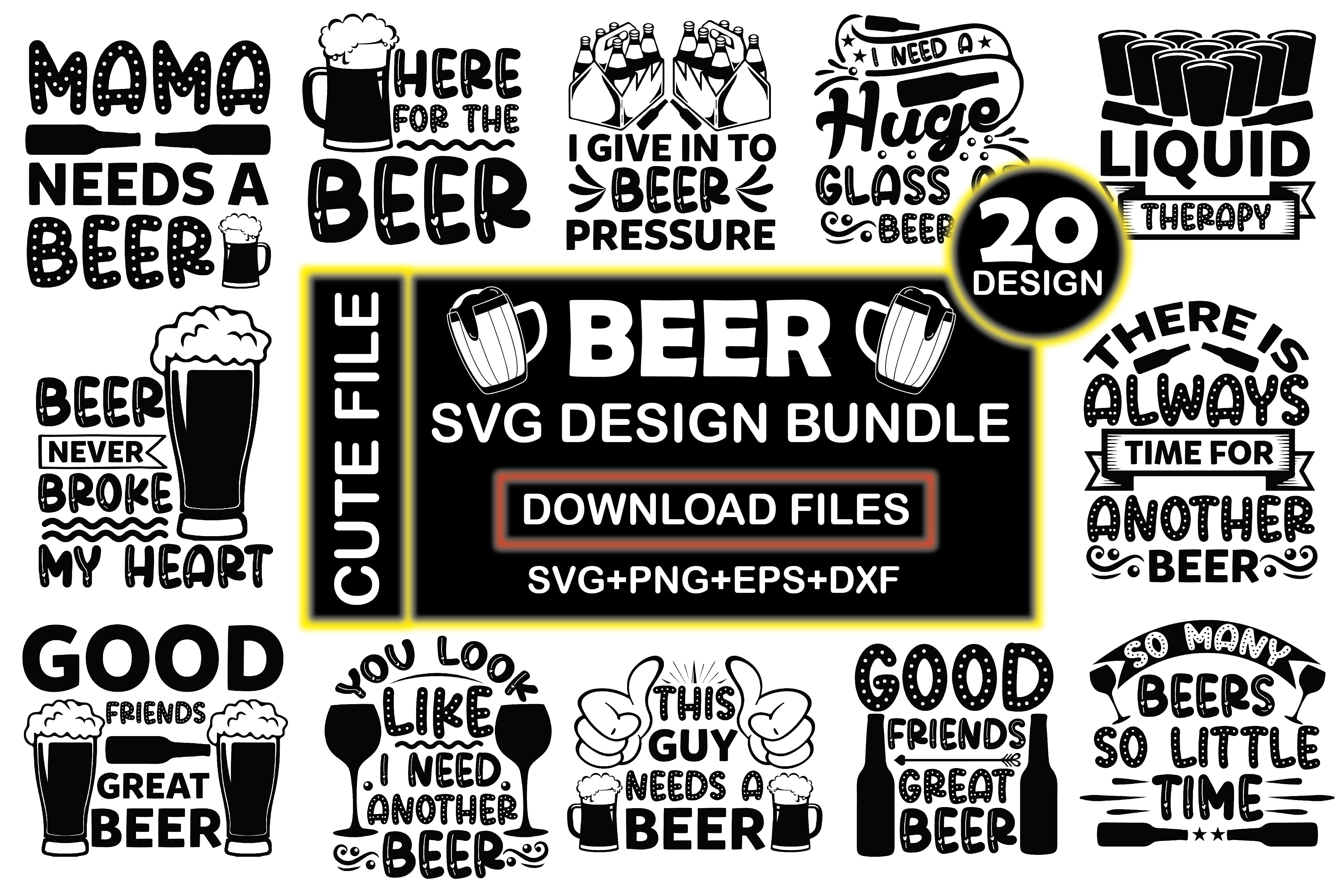 Beer SVG Bundle 17 - CraftNest - Digital Crafting and Art