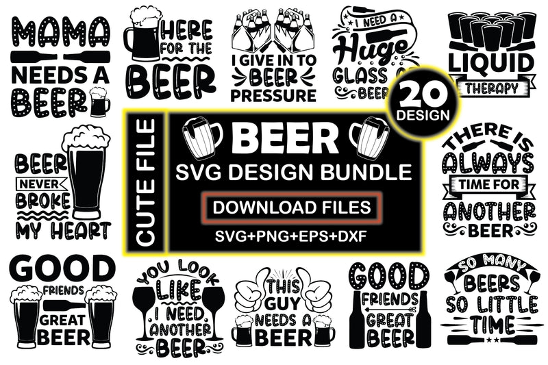 Beer SVG Bundle 17 - CraftNest - Digital Crafting and Art