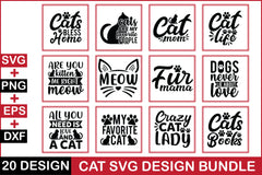 2 Cat SVG Bundle - CraftNest - Digital Crafting and Art