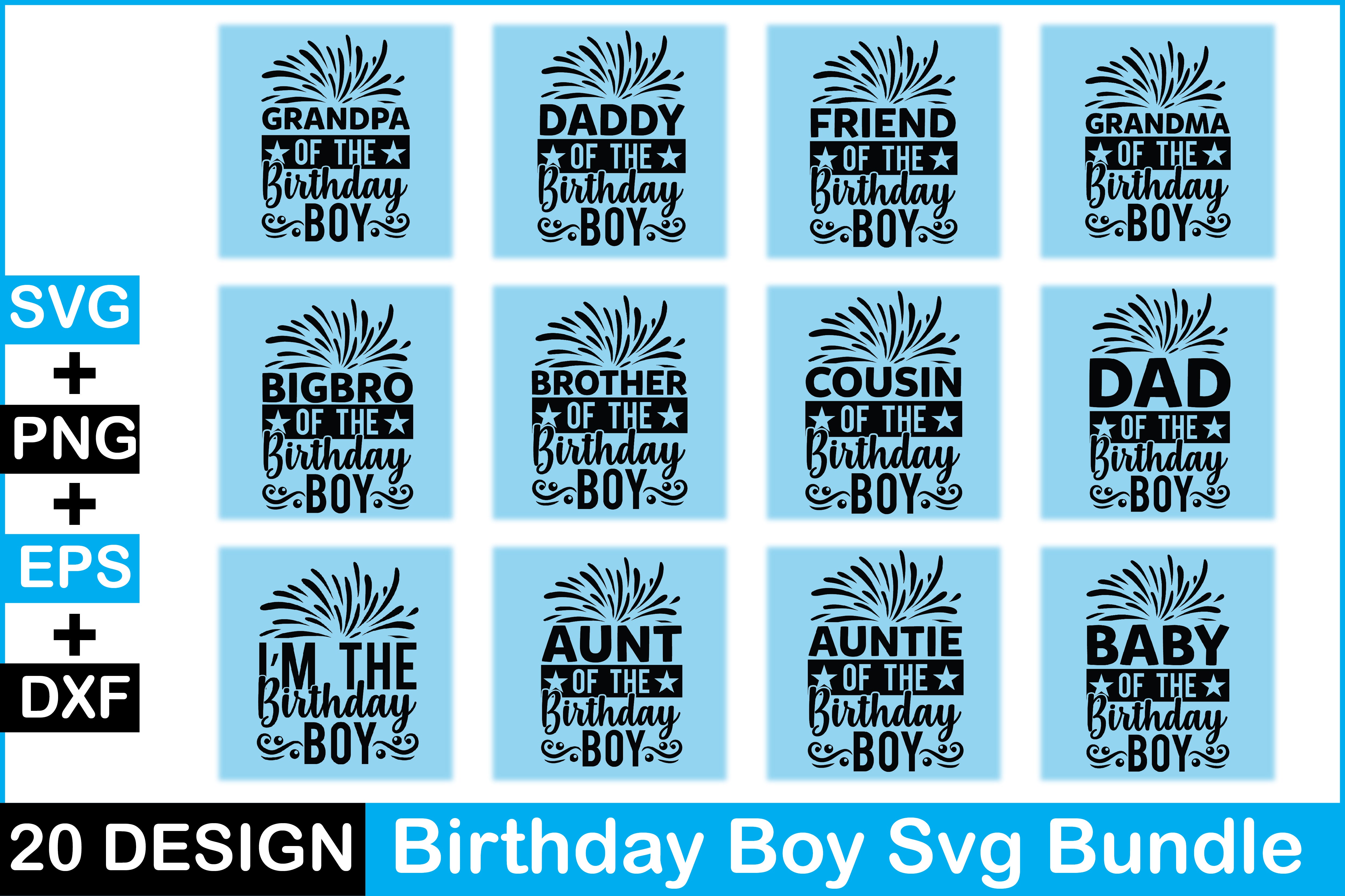 Birthday Boy SVG Bundle - CraftNest - Digital Crafting and Art