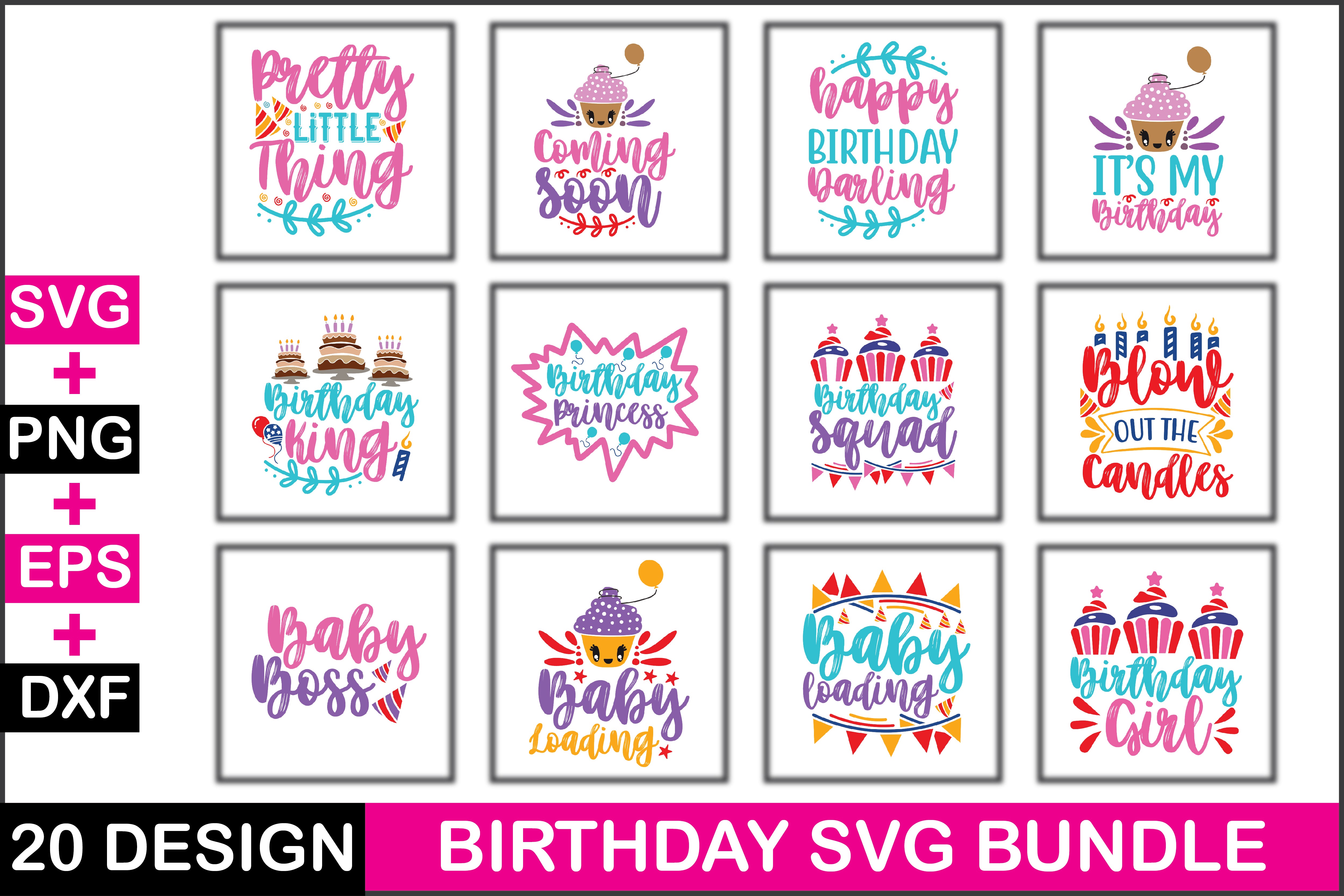 Birthday SVG Bundle 2 - CraftNest - Digital Crafting and Art