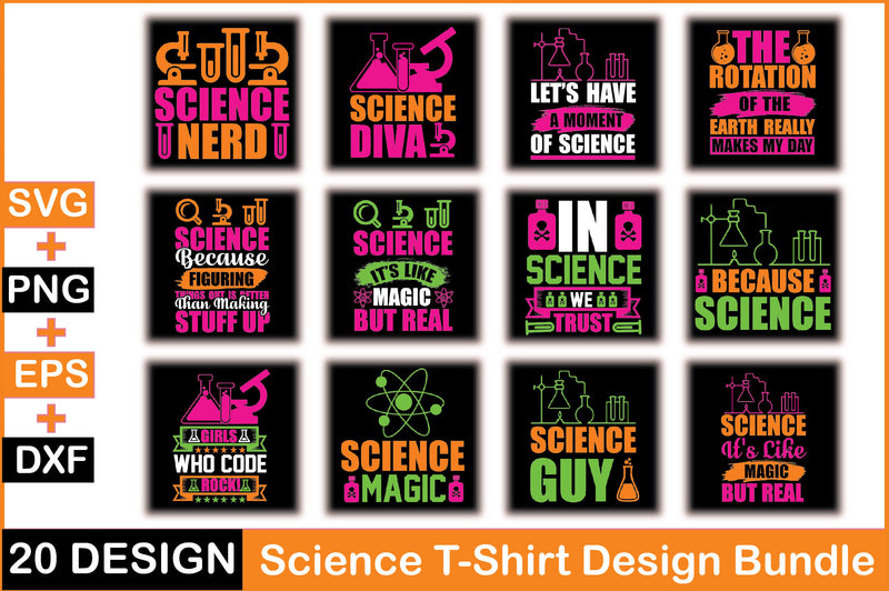 Science T Shirt Bundle 2 - CraftNest - Digital Crafting and Art