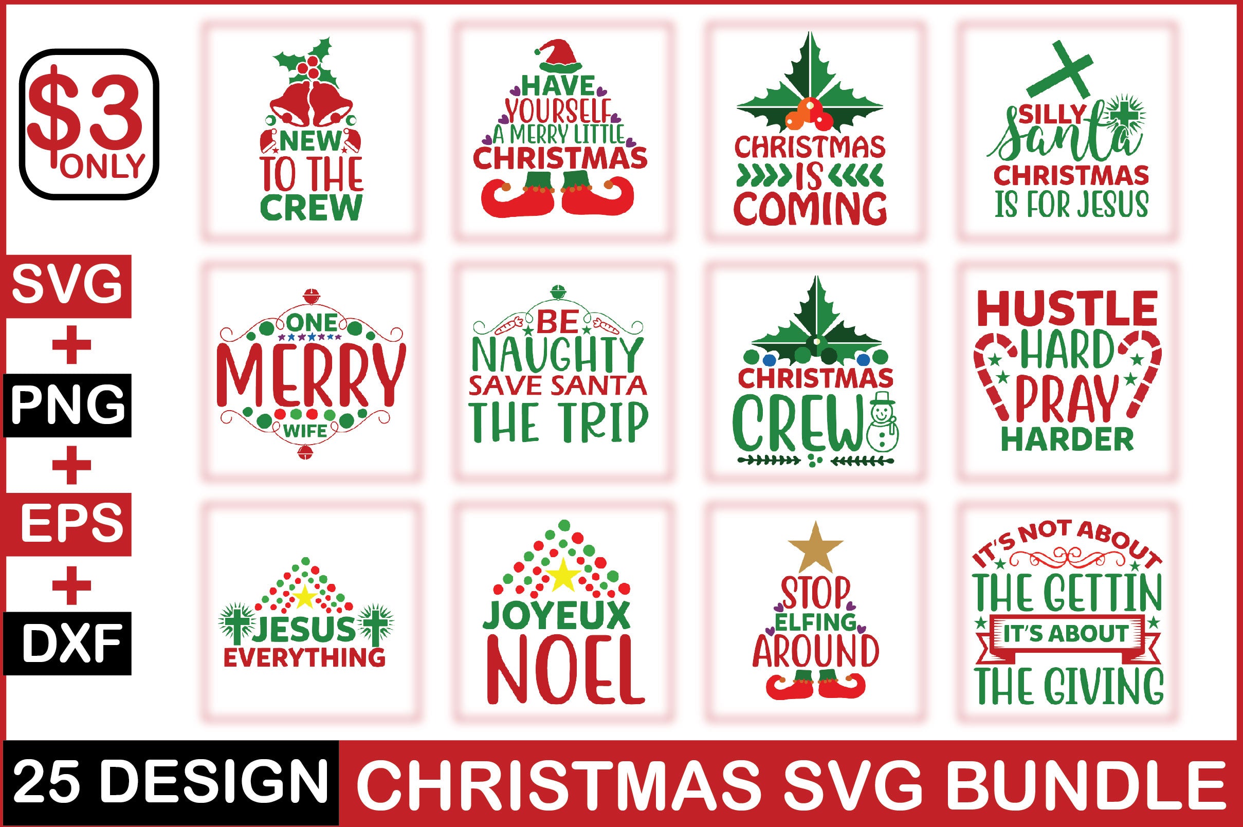 Christmas SVG Bundle 13 - CraftNest - Digital Crafting and Art