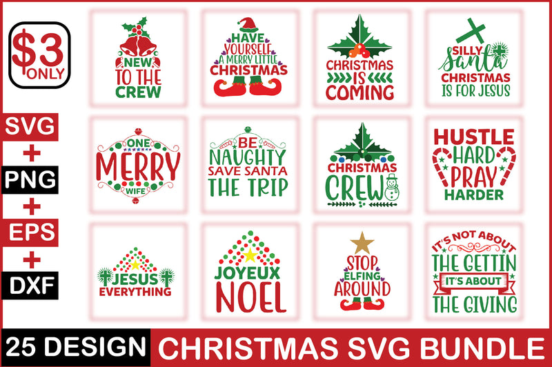 Christmas SVG Bundle 13 - CraftNest - Digital Crafting and Art