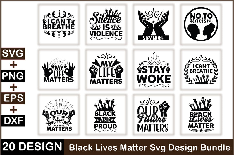 Black Lives Matter SVG Bundle 3 - CraftNest - Digital Crafting and Art