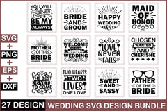 Wedding SVG Bundle 1 - CraftNest - Digital Crafting and Art