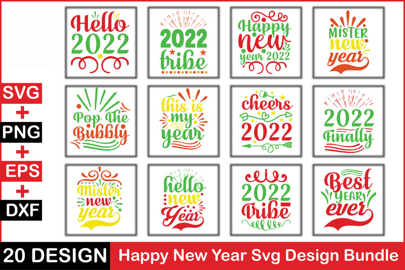 New Year 20 SVG Bundle - CraftNest - Digital Crafting and Art