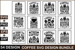 Coffee SVG Bundle 9 - CraftNest - Digital Crafting and Art