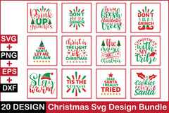 Christmas 20 SVG Bundle - CraftNest - Digital Crafting and Art