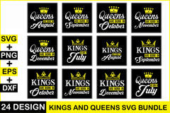 Queens And Kings SVG Bundle - CraftNest - Digital Crafting and Art