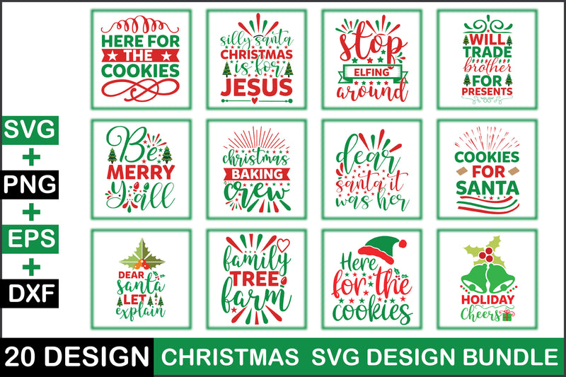 Christmas SVG Bundle 16 - CraftNest - Digital Crafting and Art