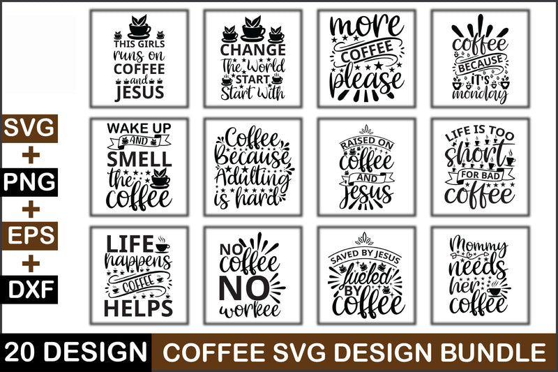 Coffee SVG Bundle - CraftNest - Digital Crafting and Art