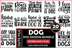 Dog SVG Bundle 14 - CraftNest - Digital Crafting and Art