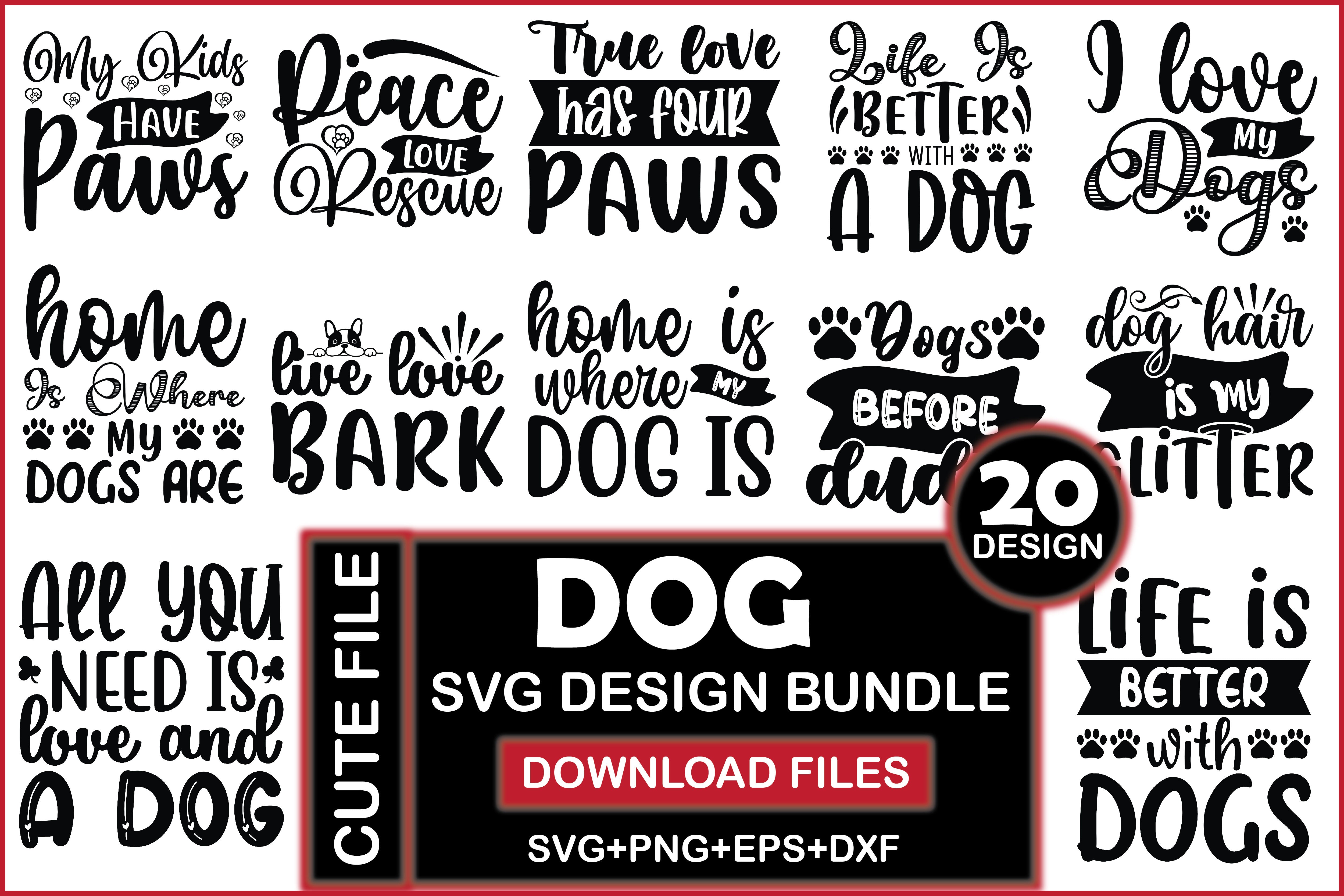 Dog SVG Bundle 14 - CraftNest - Digital Crafting and Art