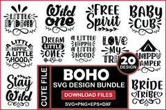 Boho SVG Bundle 1 - CraftNest - Digital Crafting and Art