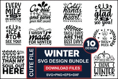 Winter SVG Bundle 3 - CraftNest - Digital Crafting and Art