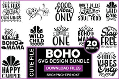 Boho SVG Bundle 2 - CraftNest - Digital Crafting and Art