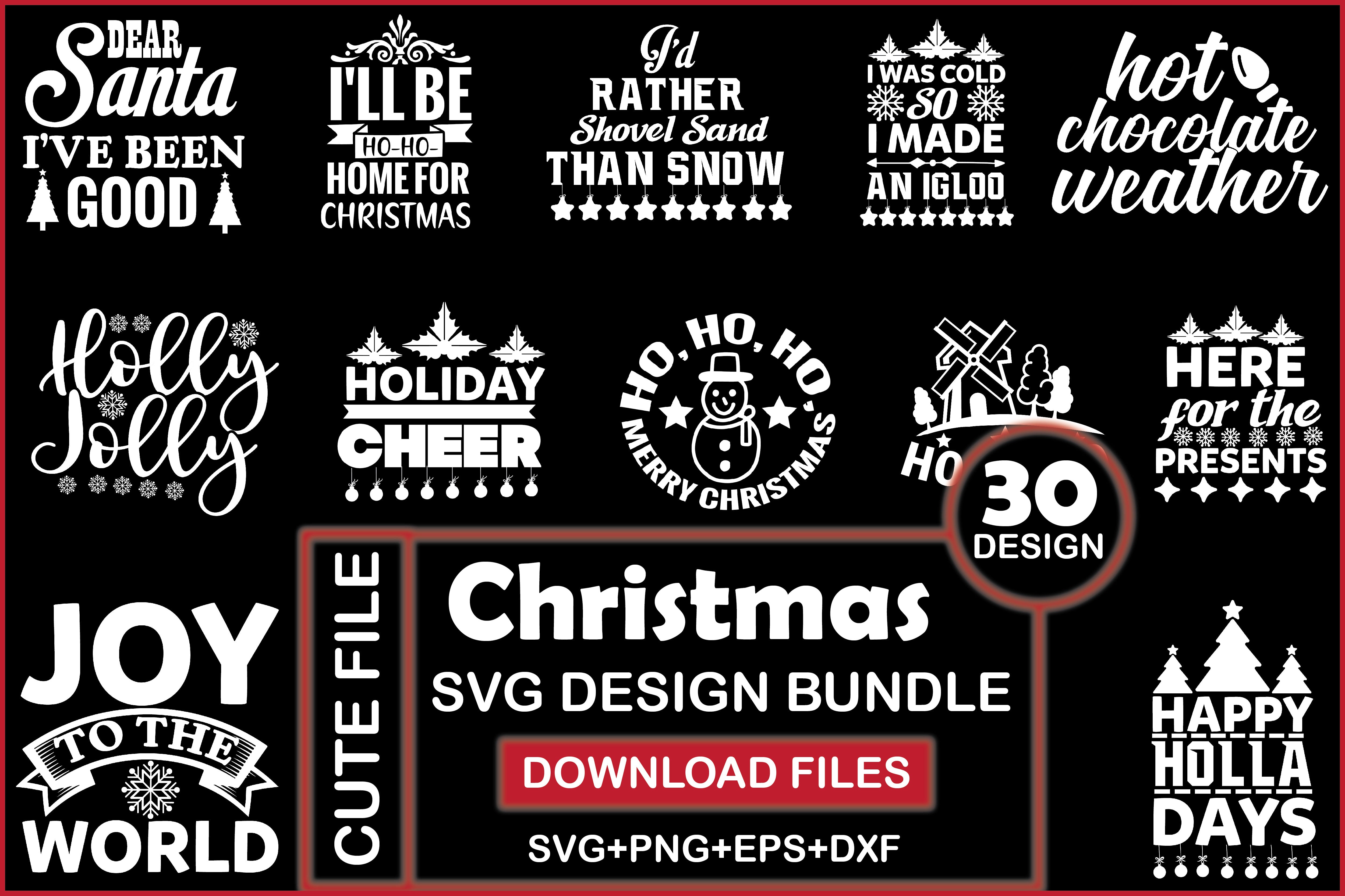 Christmas 30 SVG Bundle 1 - CraftNest - Digital Crafting and Art