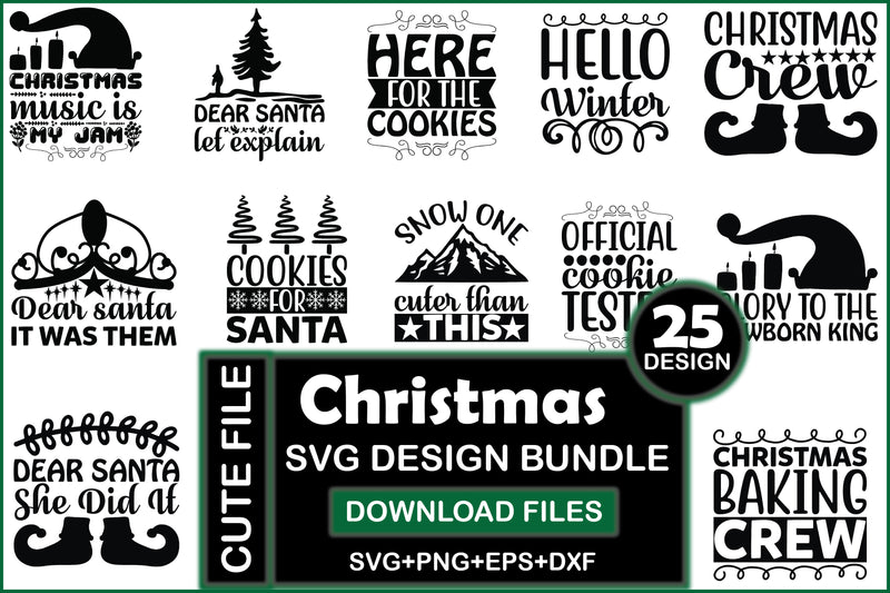 Christmas 12 SVG Bundle - CraftNest - Digital Crafting and Art