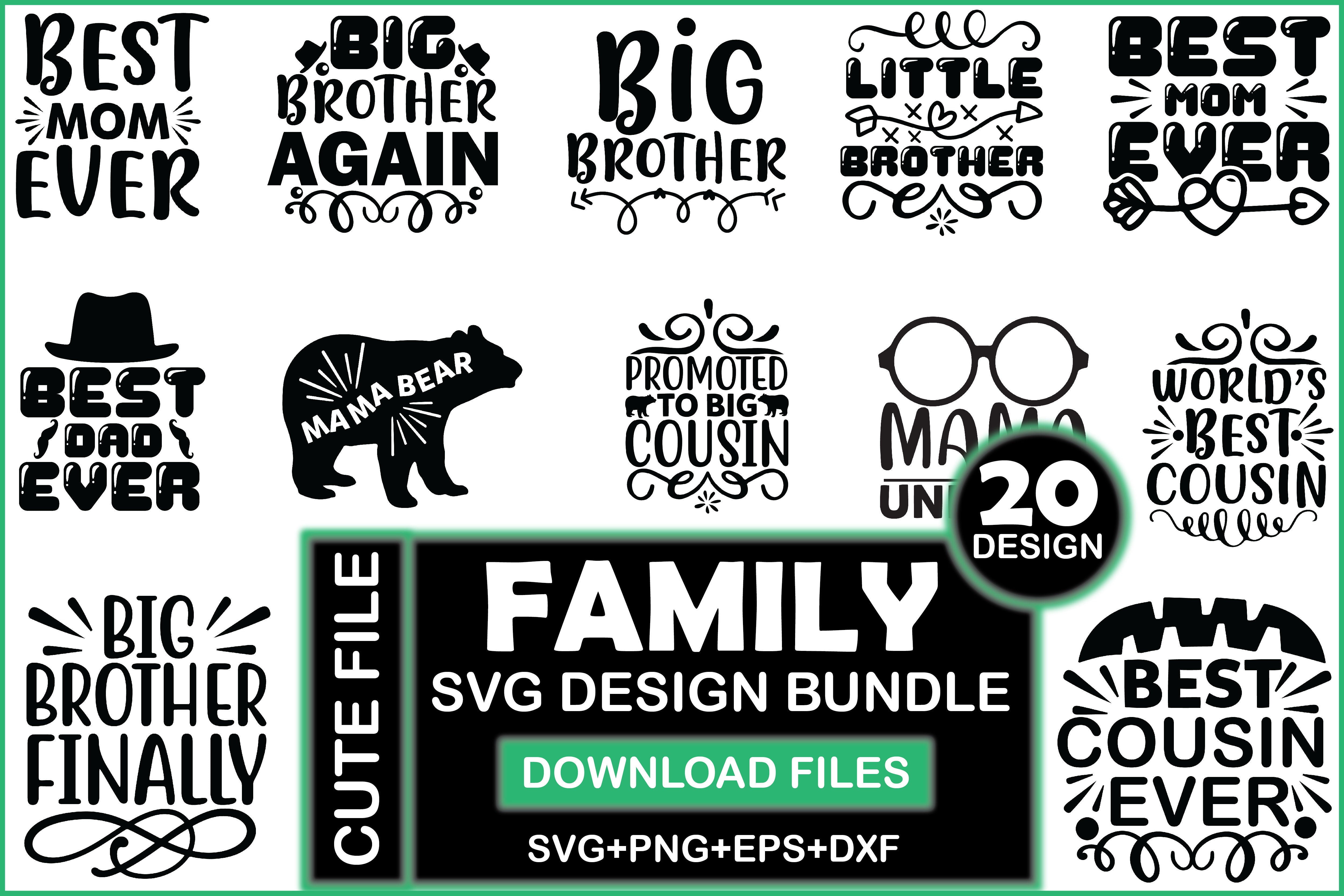 Family SVG Bundle 6 - CraftNest - Digital Crafting and Art