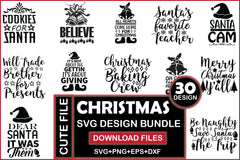 Christmas 1 SVG Bundle - CraftNest - Digital Crafting and Art