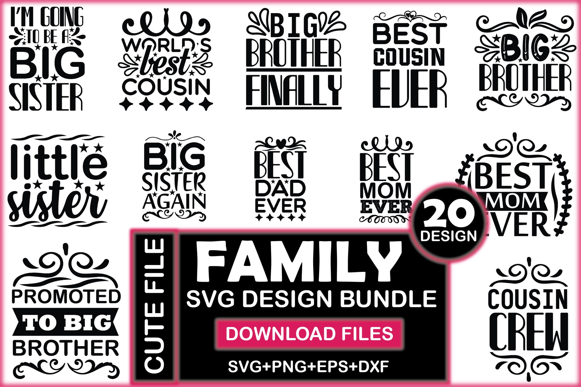 Family SVG Bundle 2 - CraftNest - Digital Crafting and Art