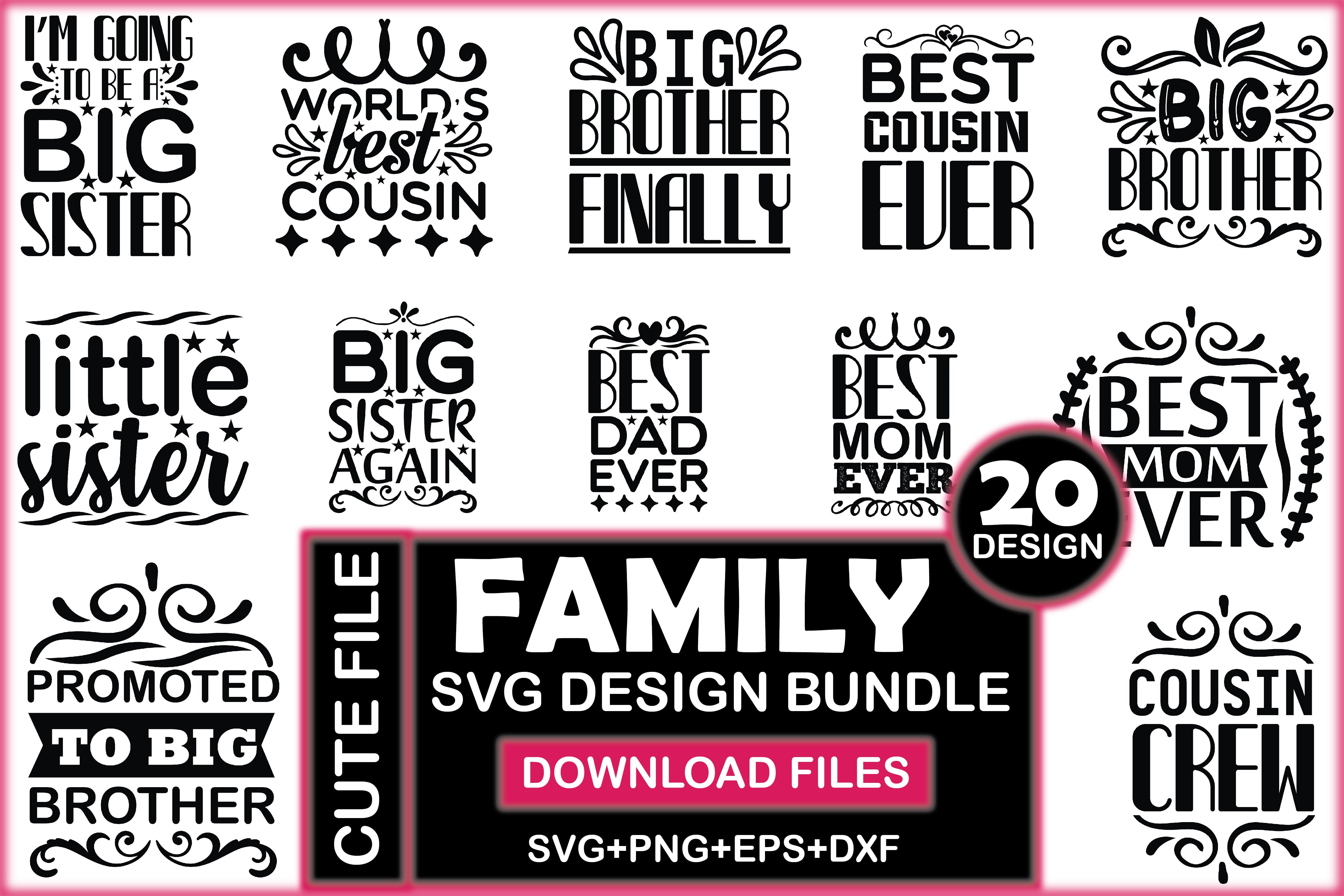 Family SVG Bundle 2 - CraftNest - Digital Crafting and Art