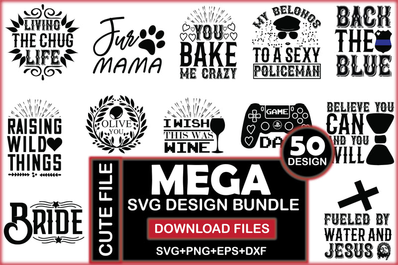 Mega SVG Bundle 8 - CraftNest - Digital Crafting and Art