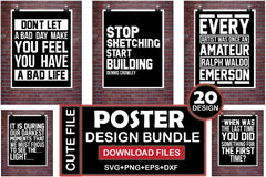 Poster 20 Bundle - CraftNest - Digital Crafting and Art