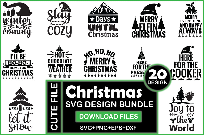 Christmas SVG Bundle 14 - CraftNest - Digital Crafting and Art