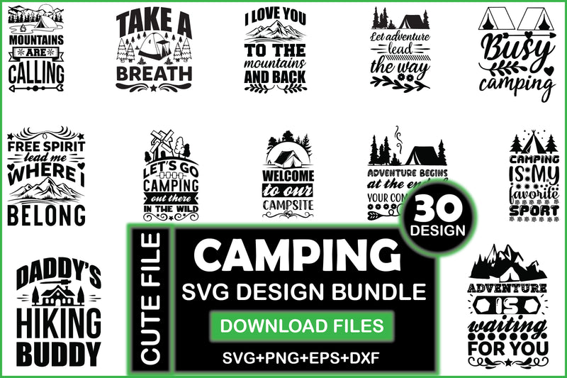 Camping SVG Bundle 7 - CraftNest - Digital Crafting and Art