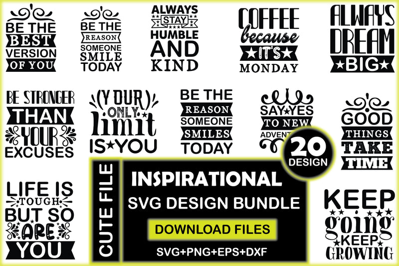 Inspirational SVG Bundle 2 - CraftNest - Digital Crafting and Art