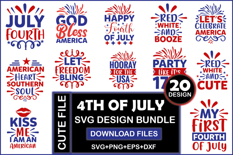 4th Of July SVG Bundle 2 - CraftNest - Digital Crafting and Art